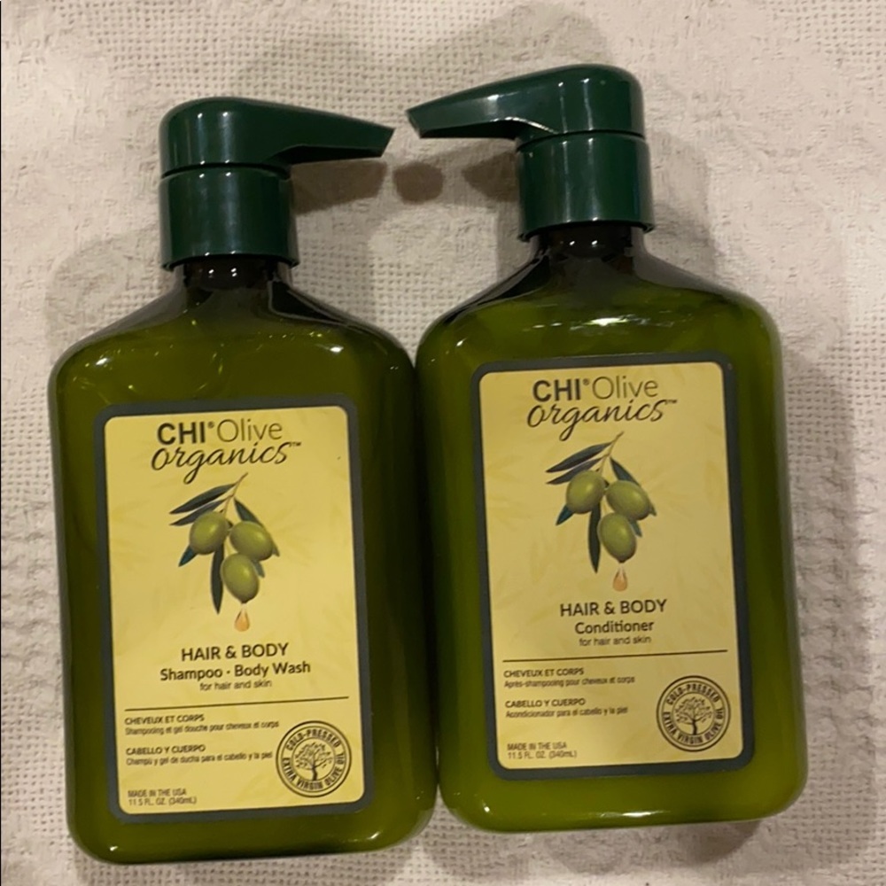 Chi Olive Organic Hair Body Shampoo Conditioner